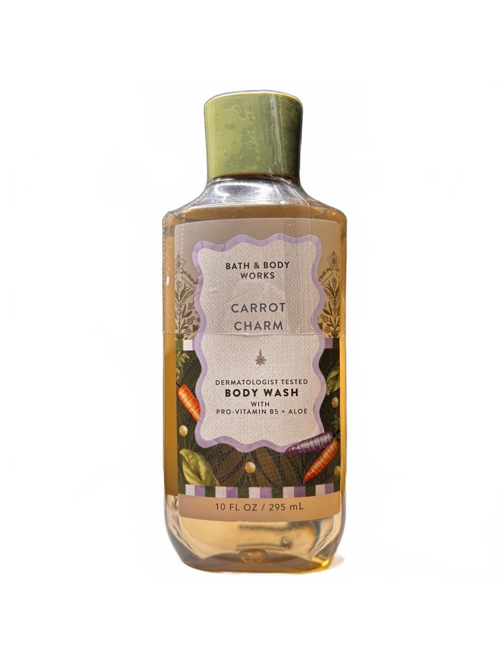 Bath & Body Works Carrot Charm Body Wash 10oz Nectarine Musk Shower Gel RARE NEW